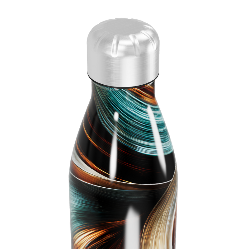 Garrafa Inox - Estampa Abstrata Colorida