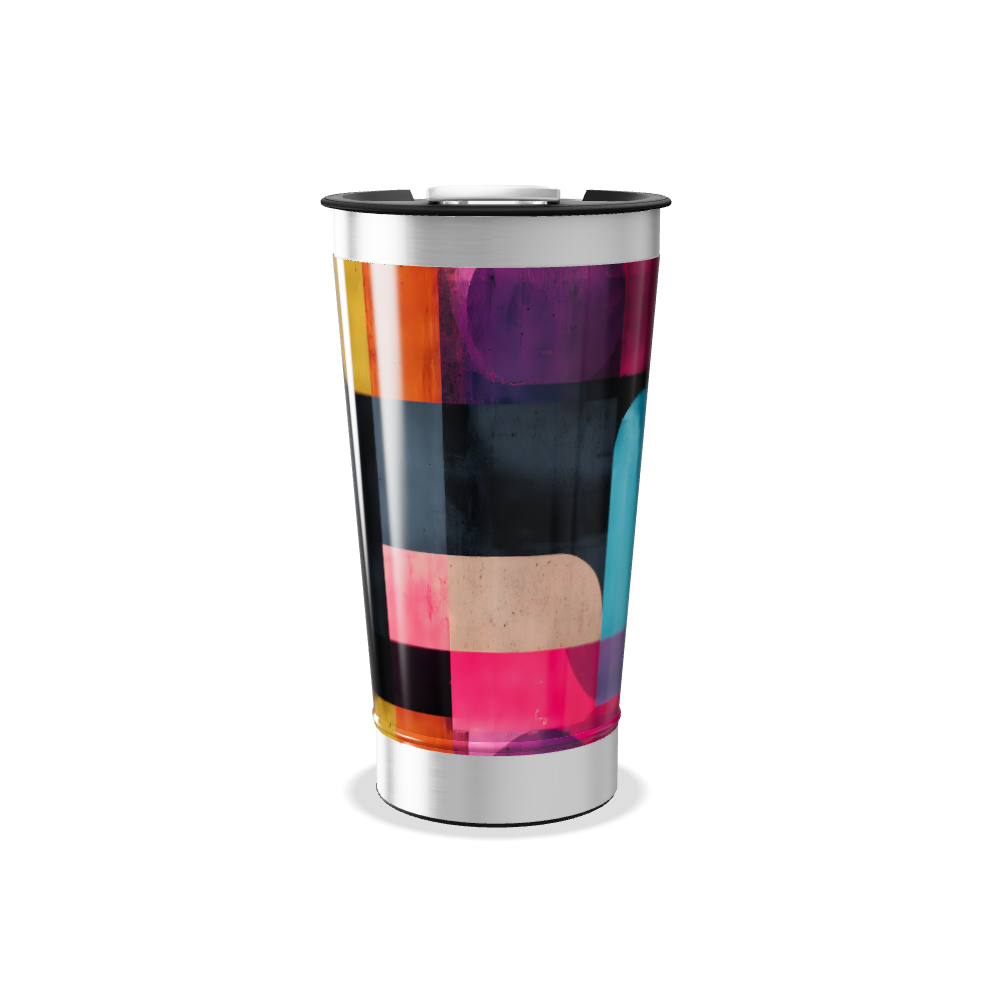 Copo Térmico - Colorido Inox Geométrico