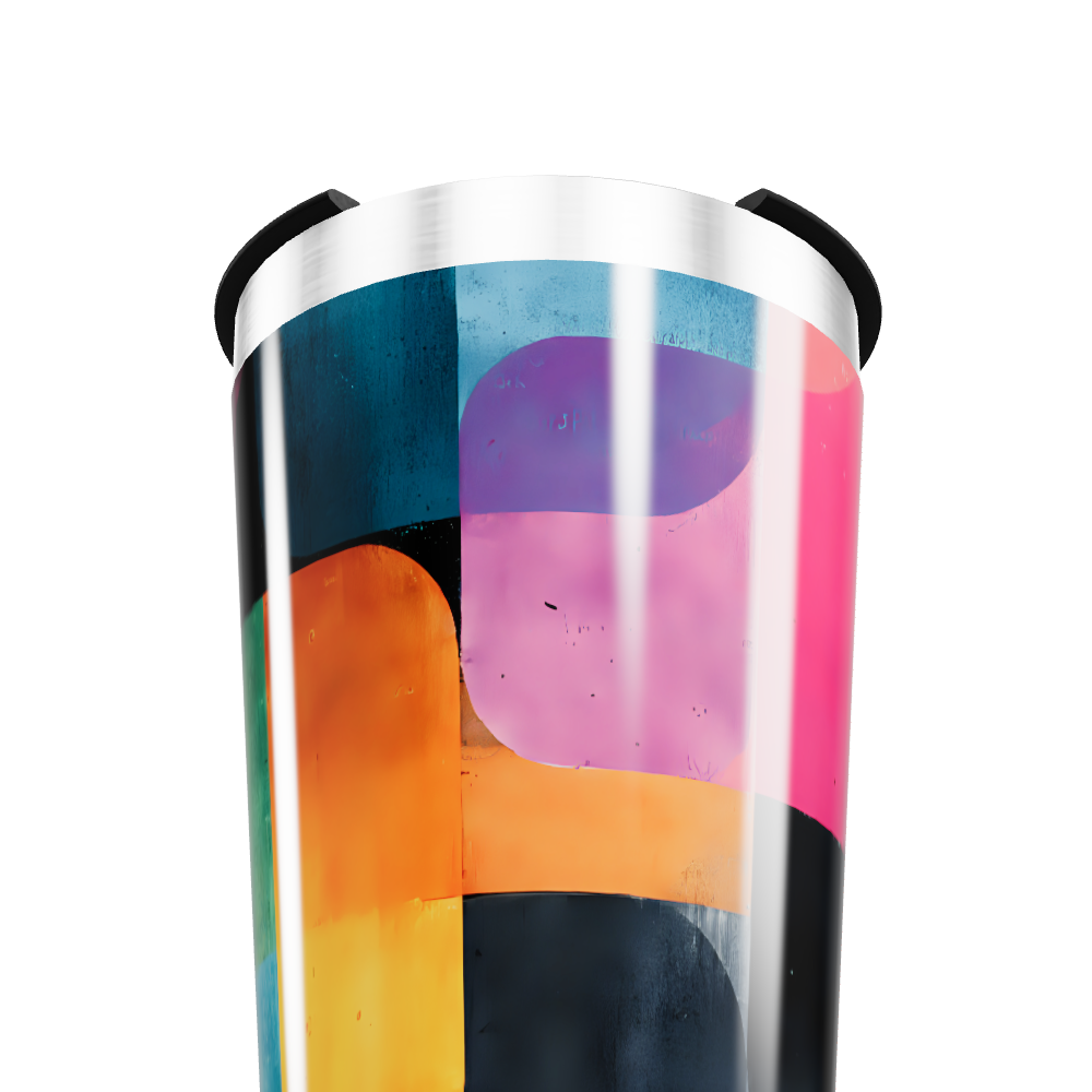 Copo Térmico - Colorido Inox Geométrico