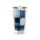 Copo Térmico - Azul com Estampa Abstrata