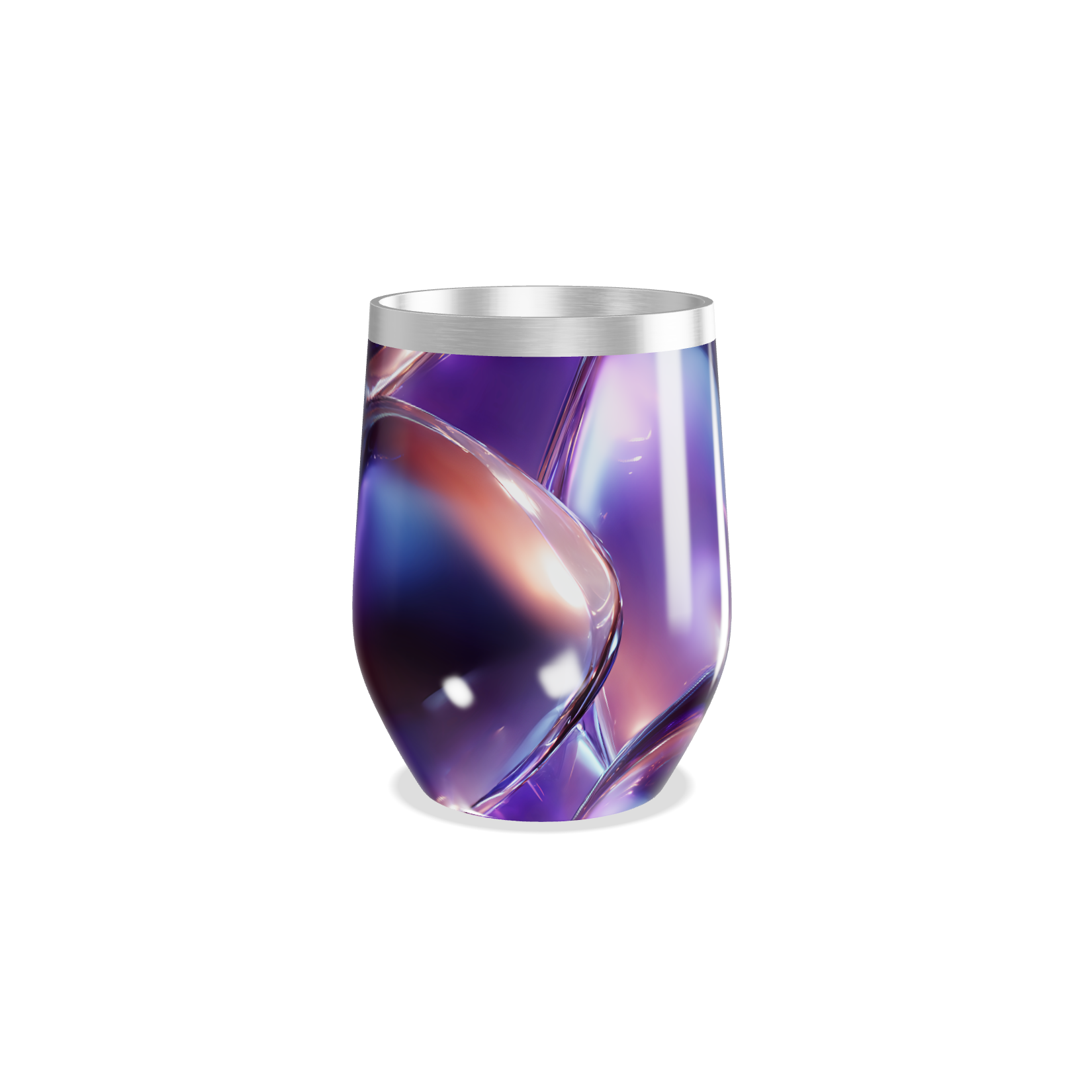 Copo Térmico Slim - Roxo Metálico Abstrato