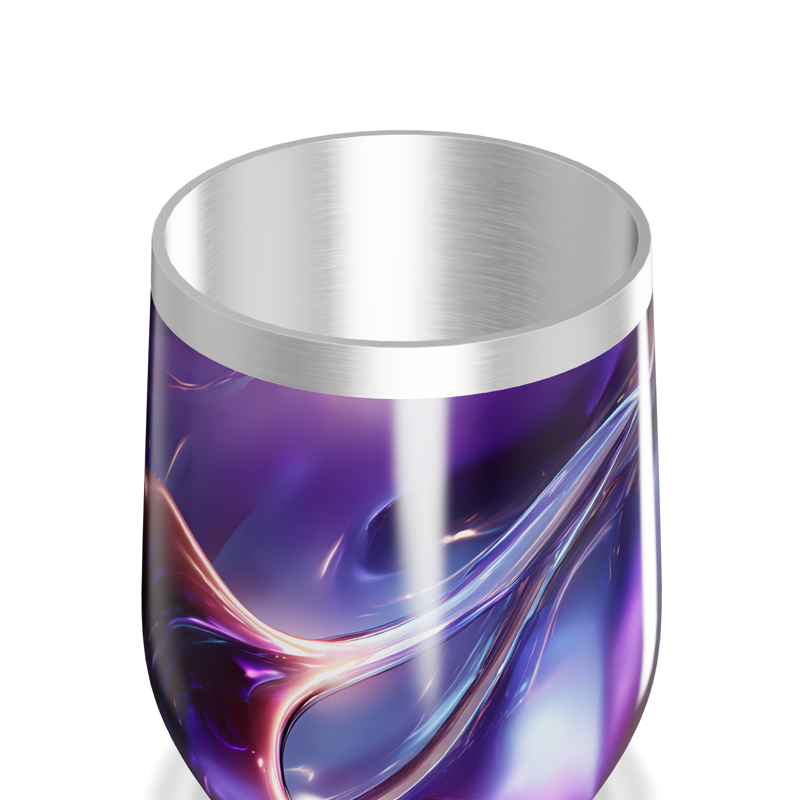 Copo Térmico Slim - Roxo Metálico Abstrato