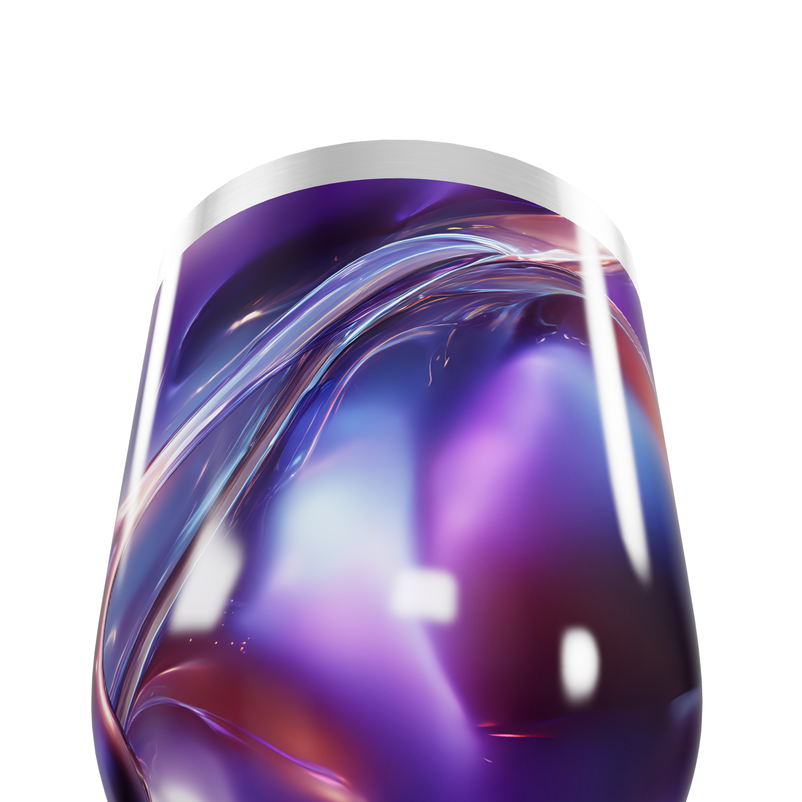 Copo Térmico Slim - Roxo Metálico Abstrato