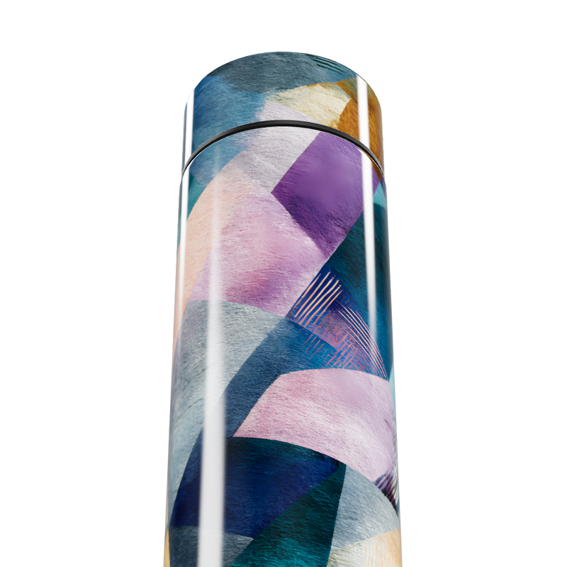 Garrafa Térmica Touch - Estampa Abstrata Colorida