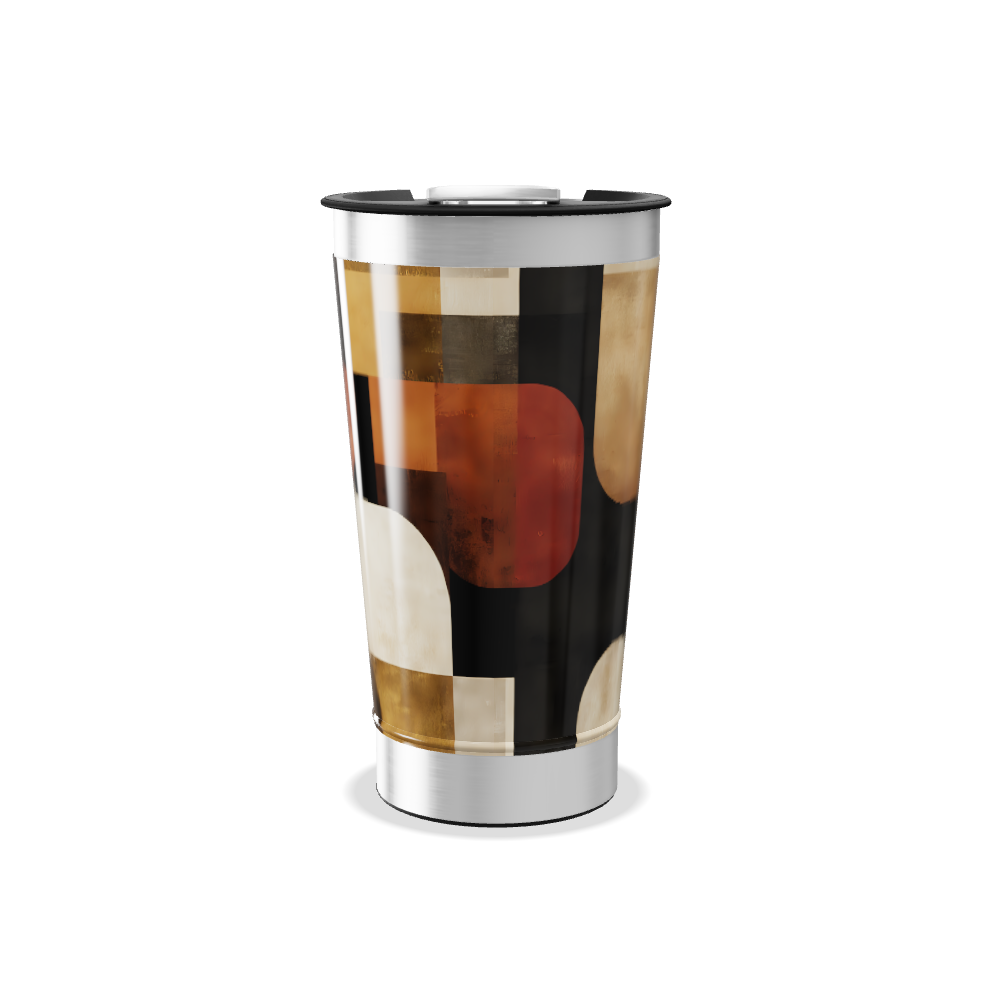Copo Térmico - Estampa Geométrica Colorida