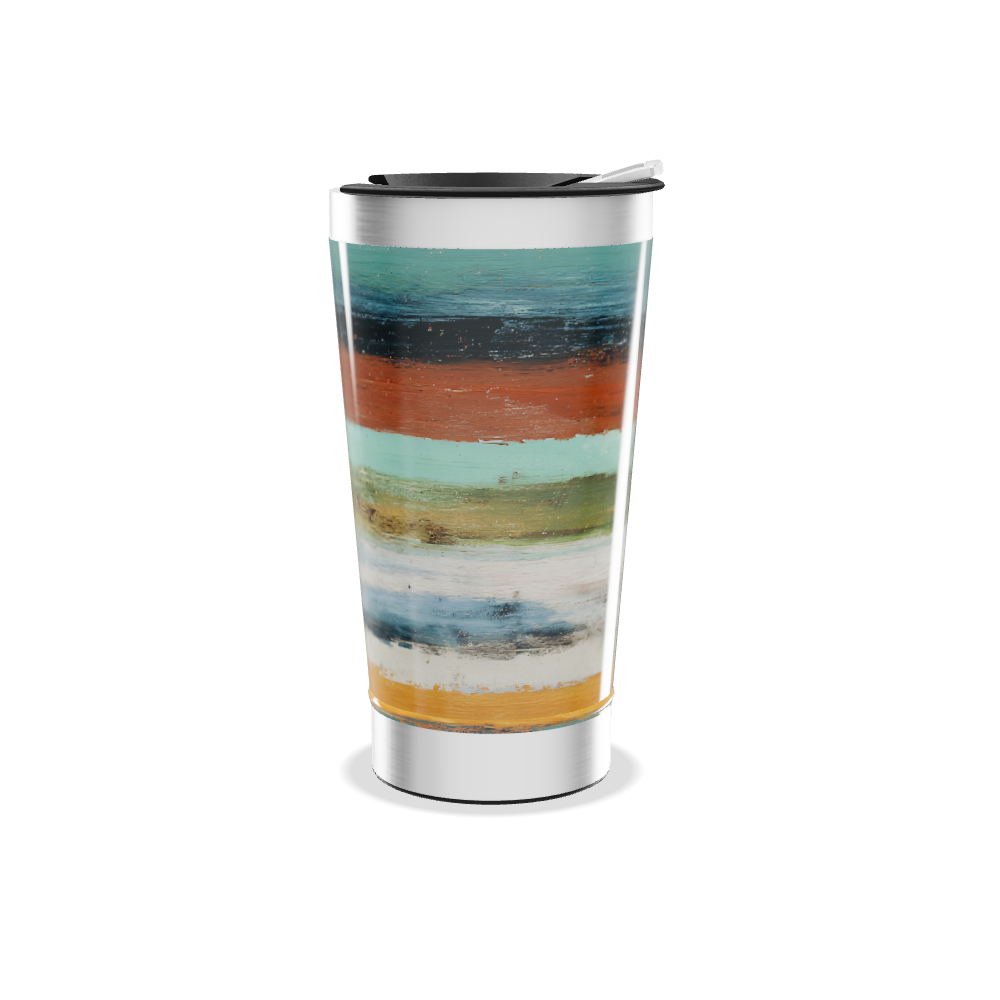 Copo Térmico - Estampa Listrada Colorida