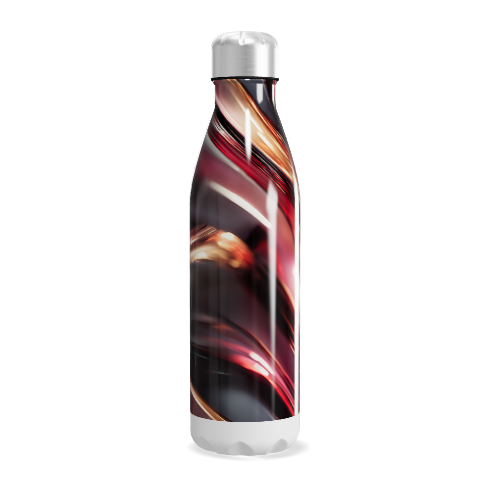 Garrafa Inox - Estampa Abstrata Colorida