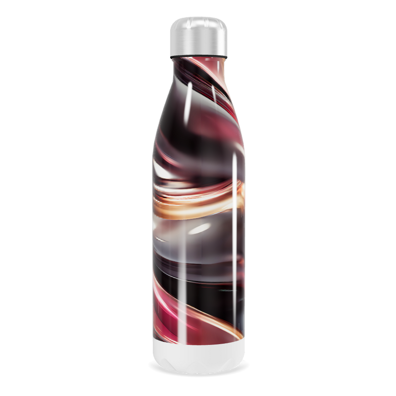 Garrafa Inox - Estampa Abstrata Colorida