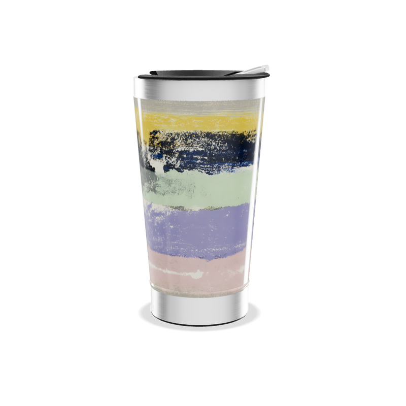 Copo Térmico - Com pintura colorida em aço inox