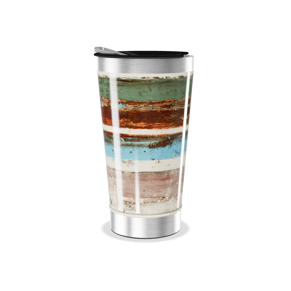 Copo Térmico - Listras Multicoloridas