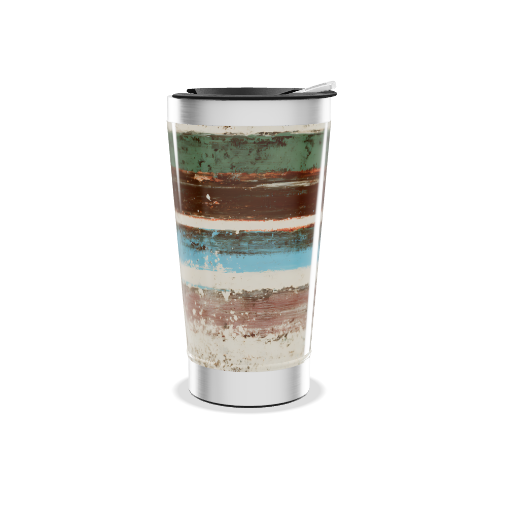 Copo Térmico - Listras Multicoloridas