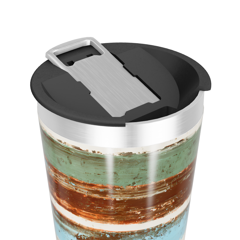 Copo Térmico - Listras Multicoloridas