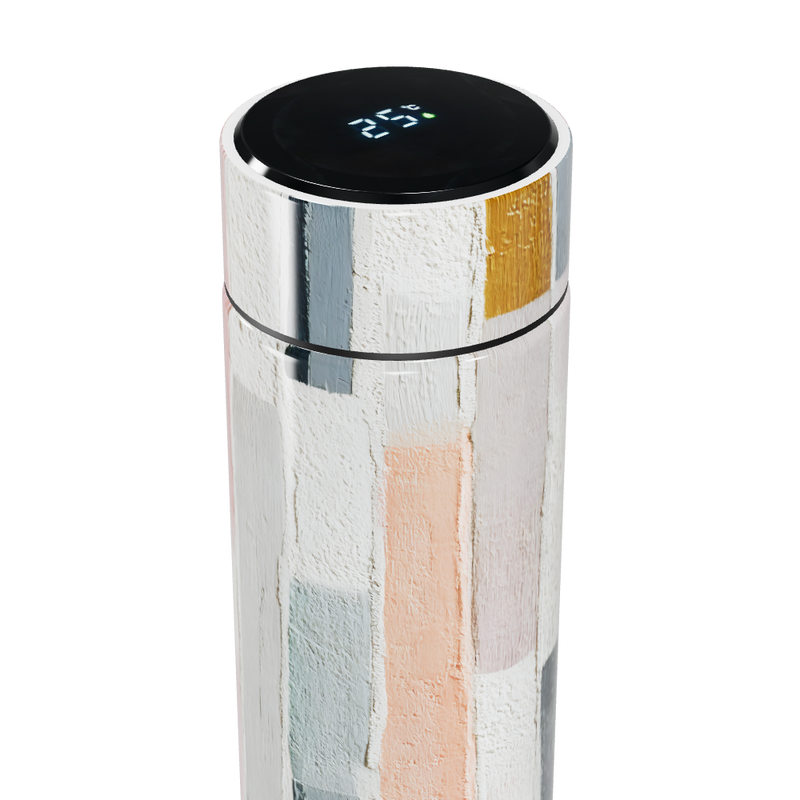 Garrafa Térmica Touch - Estampa Abstrata Colorida