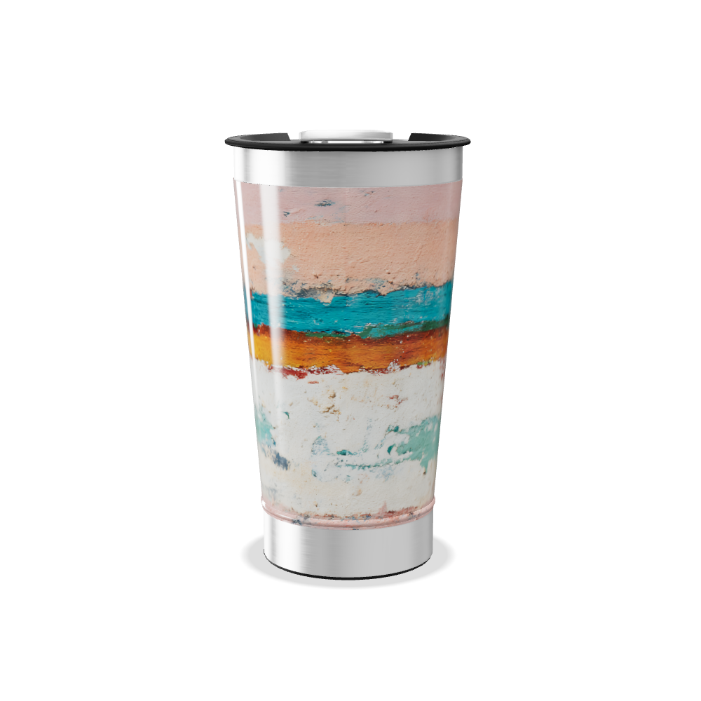 Copo Térmico - Estampa Abstrata Colorida