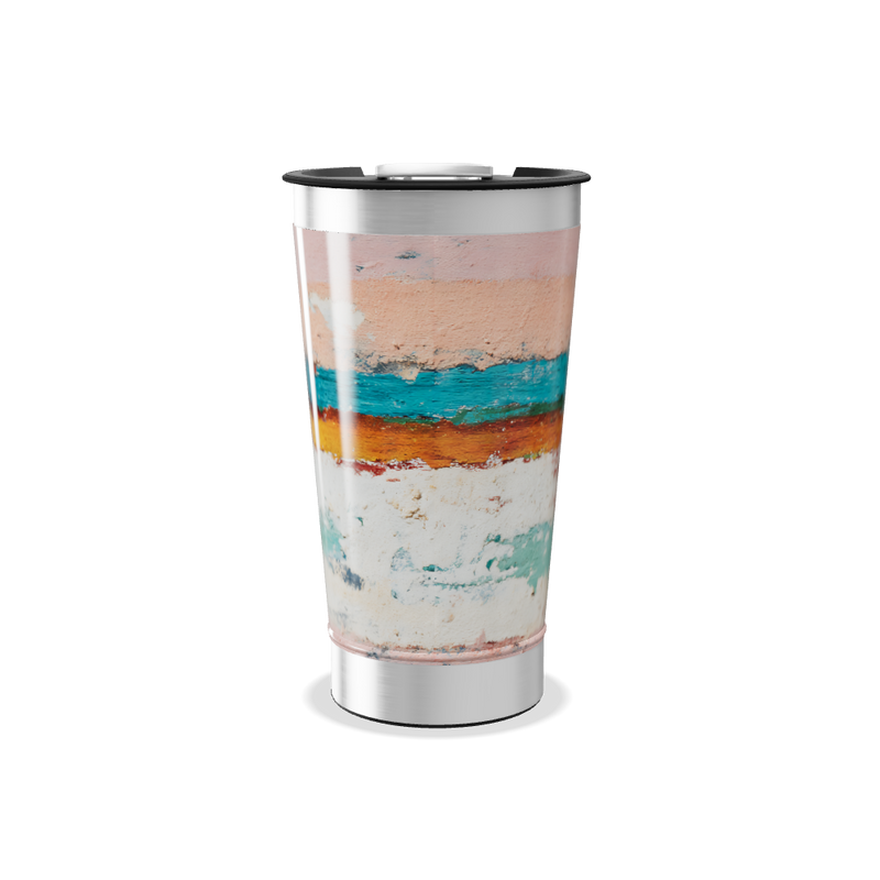 Copo Térmico - Estampa Abstrata Colorida