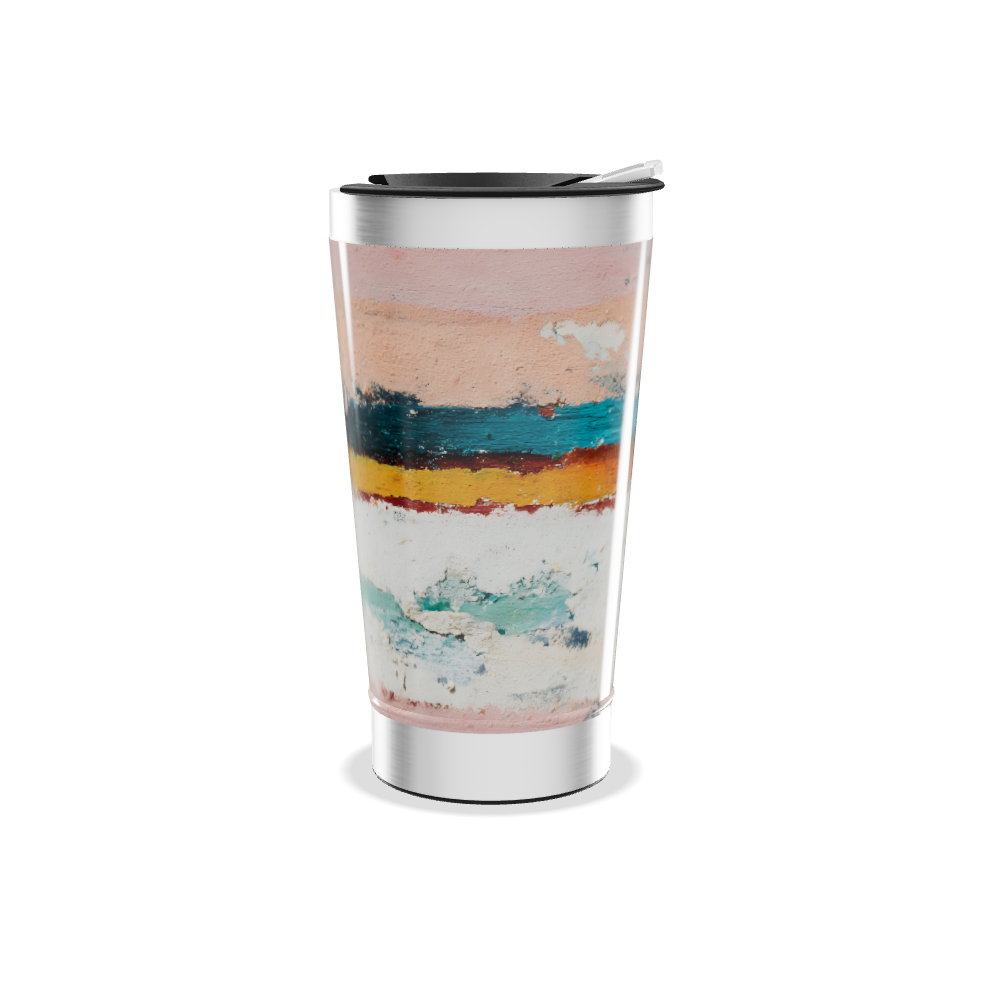 Copo Térmico - Estampa Abstrata Colorida