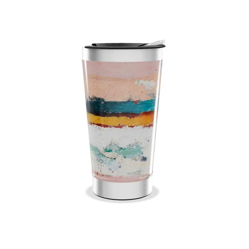 Copo Térmico - Estampa Abstrata Colorida