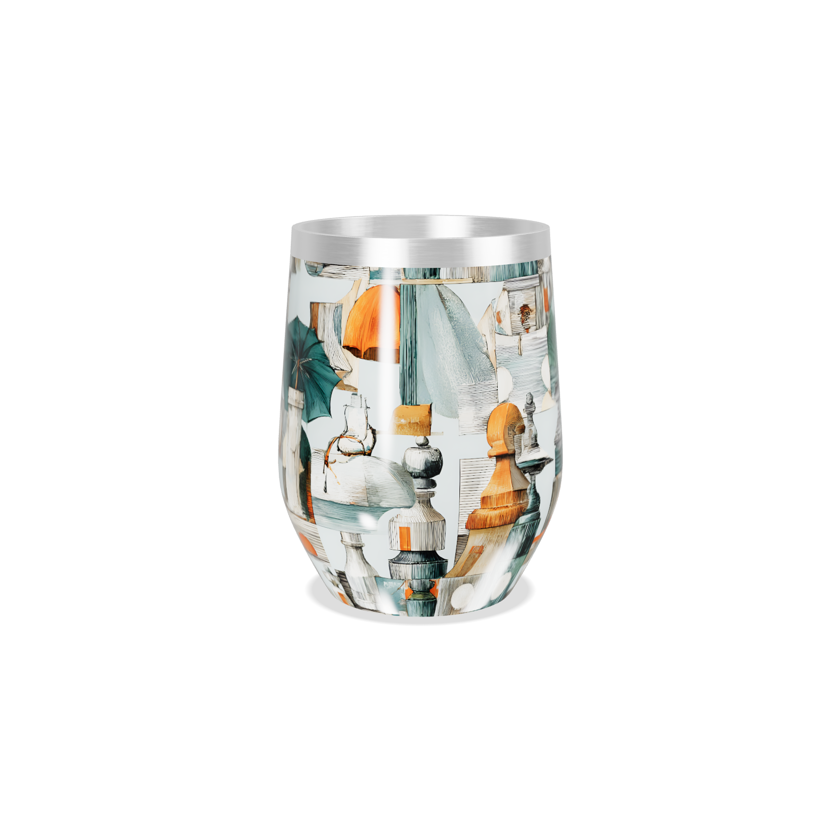 Copo Térmico Slim - Estampado Abstrato Colorido