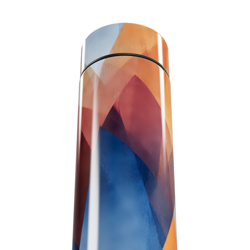 Garrafa Térmica Touch - Estampa Geométrica Colorida