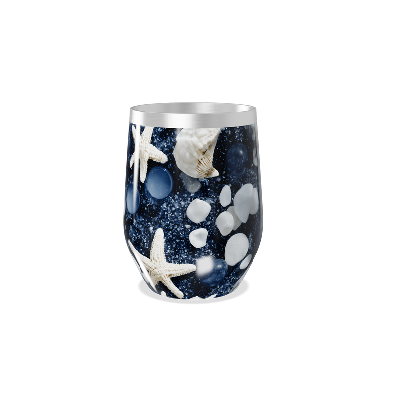 Copo Térmico Slim - Estampa Oceano Azul