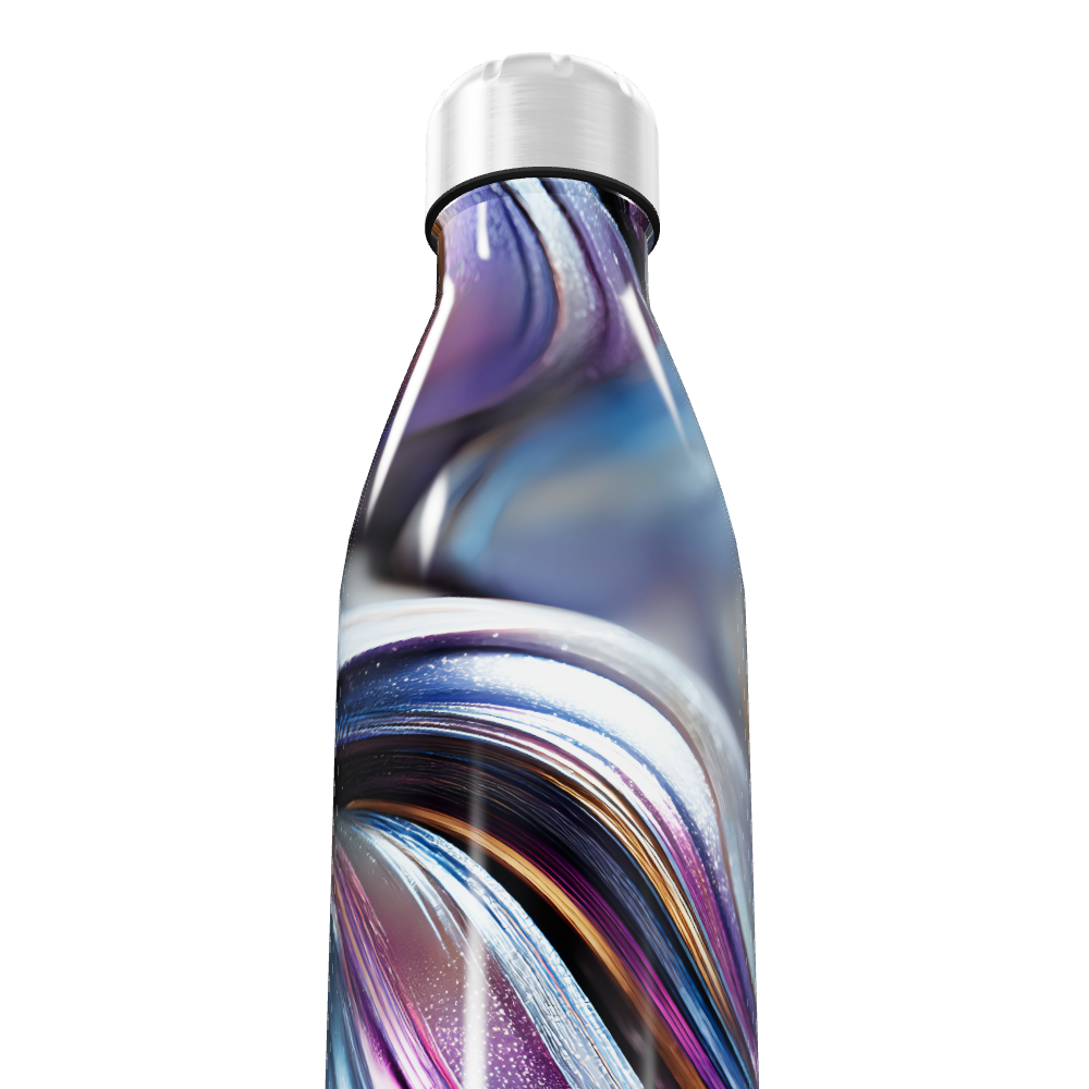 Garrafa Inox Cores Abstratas 500ml