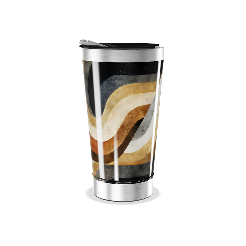 Copo Térmico - Estampa Retro Colorido