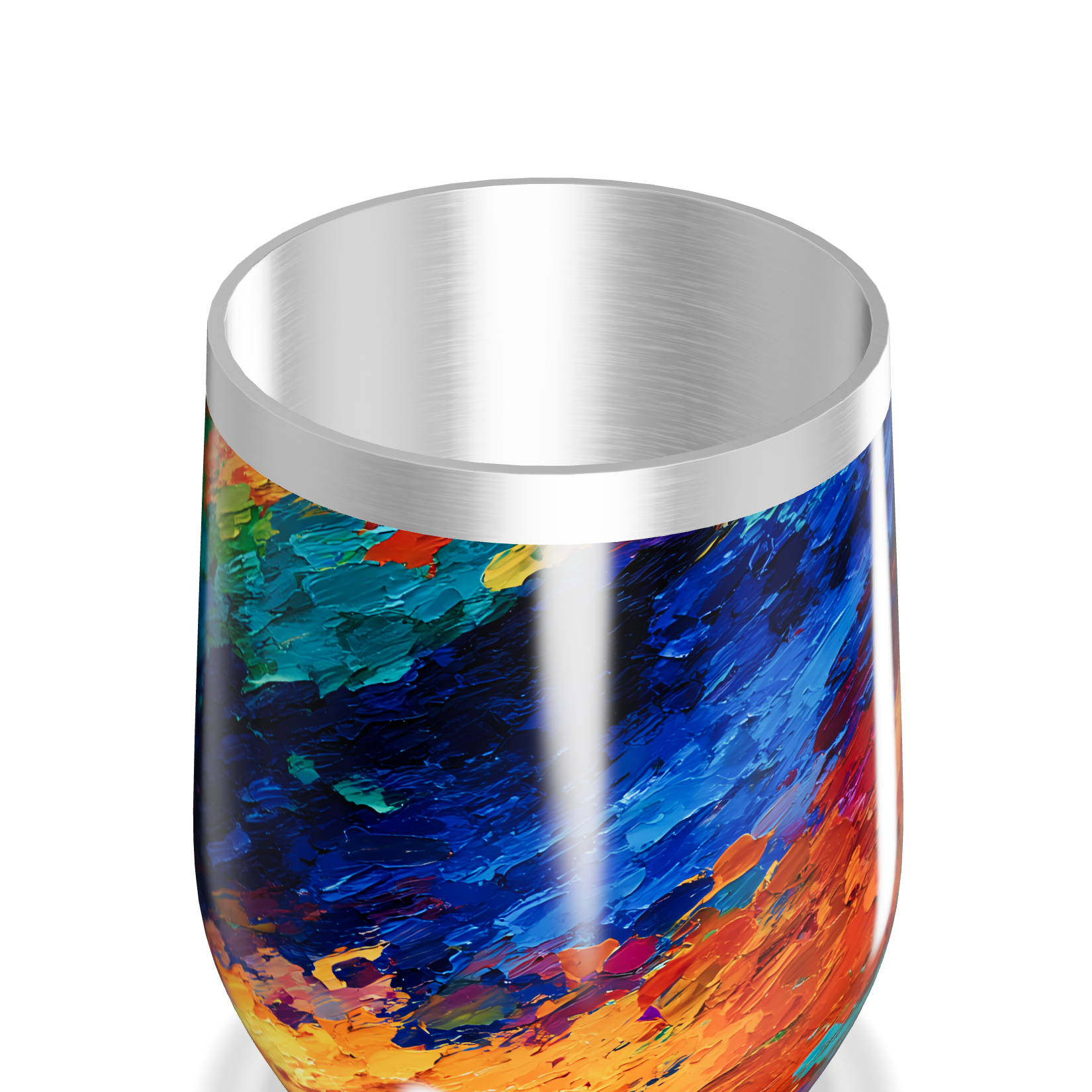 Copo Térmico Slim - Estampa Abstrata Colorida