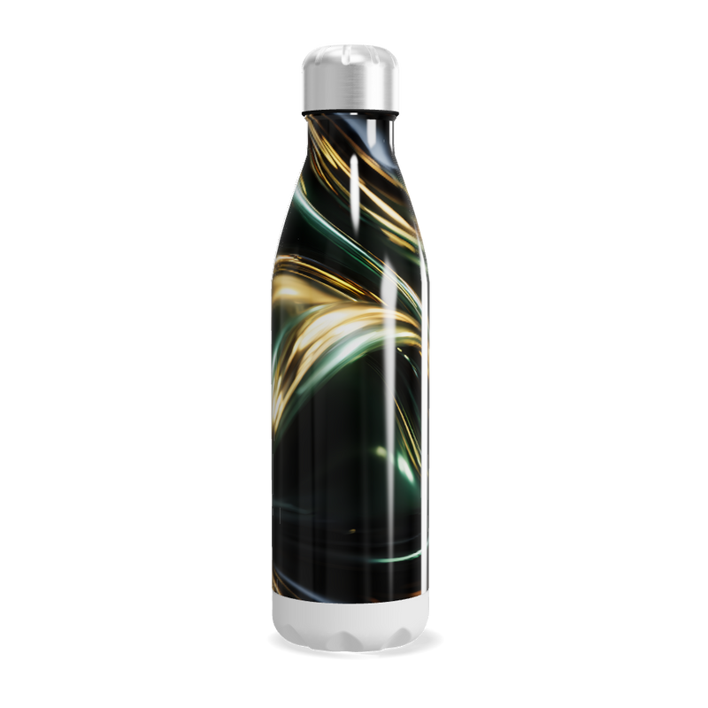 Garrafa Inox - Design Abstrato Luxo