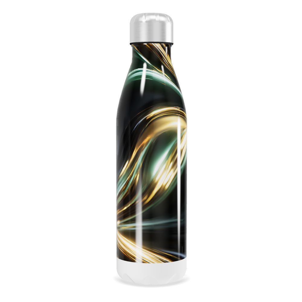 Garrafa Inox - Design Abstrato Luxo