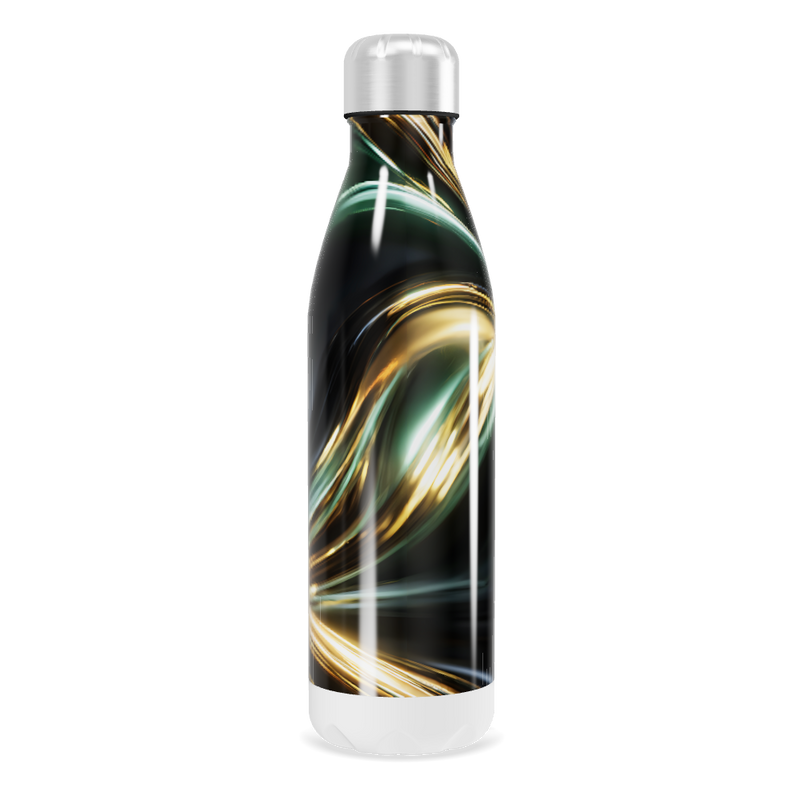 Garrafa Inox - Design Abstrato Luxo