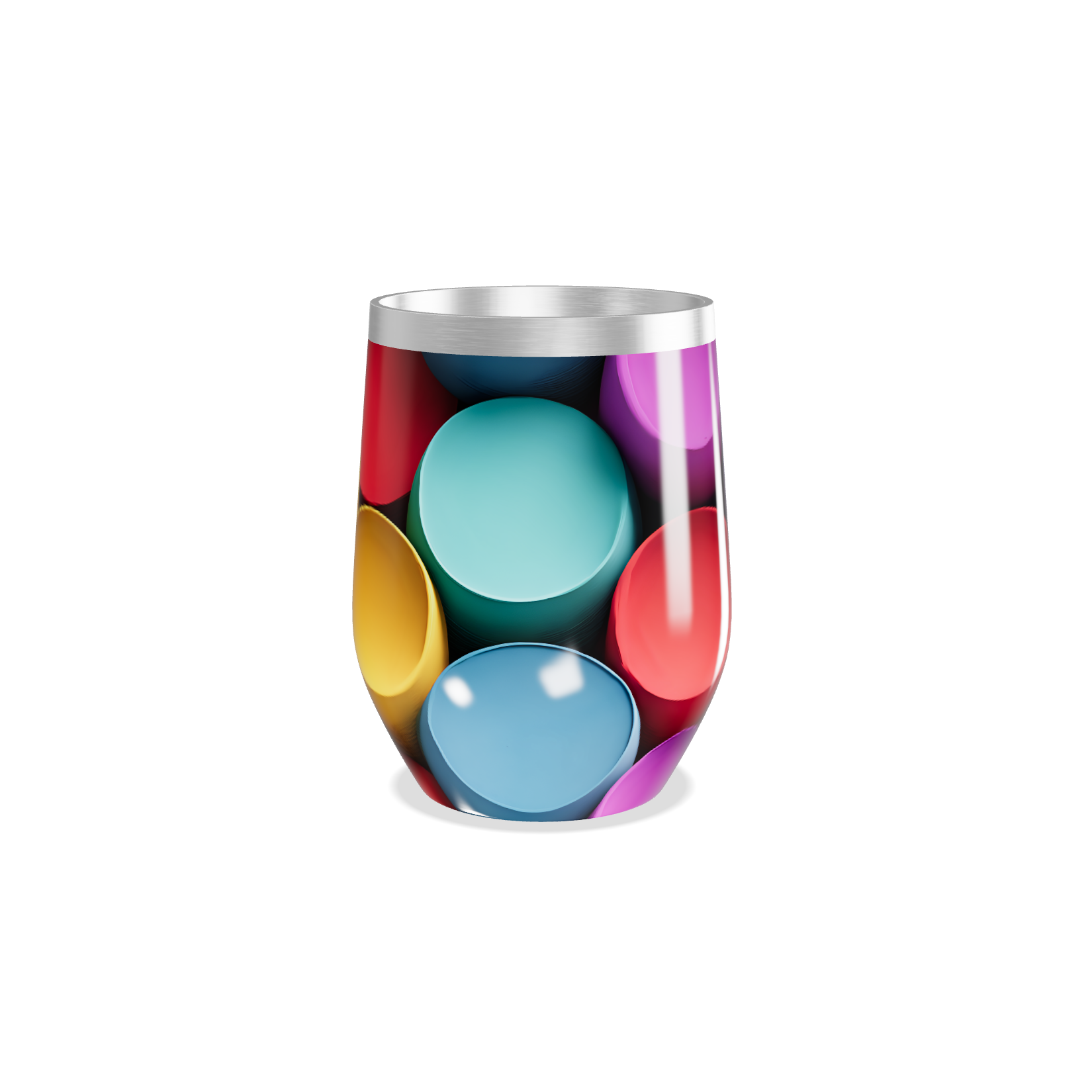 Copo Térmico Slim - Estampado Colorido Inox