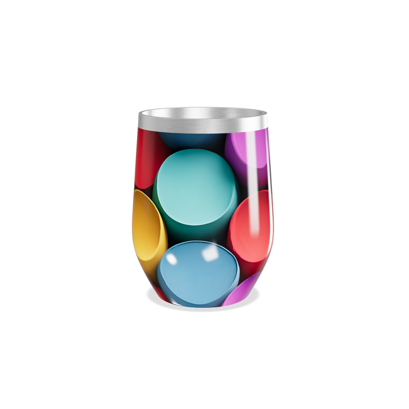 Copo Térmico Slim - Estampado Colorido Inox