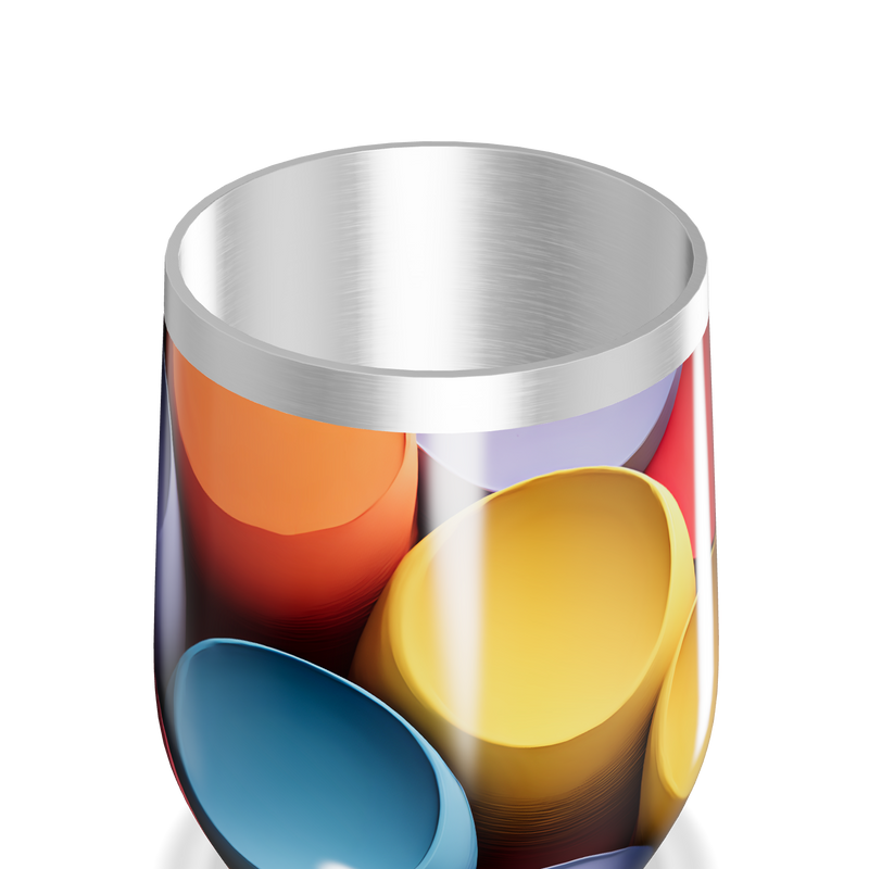 Copo Térmico Slim - Estampado Colorido Inox