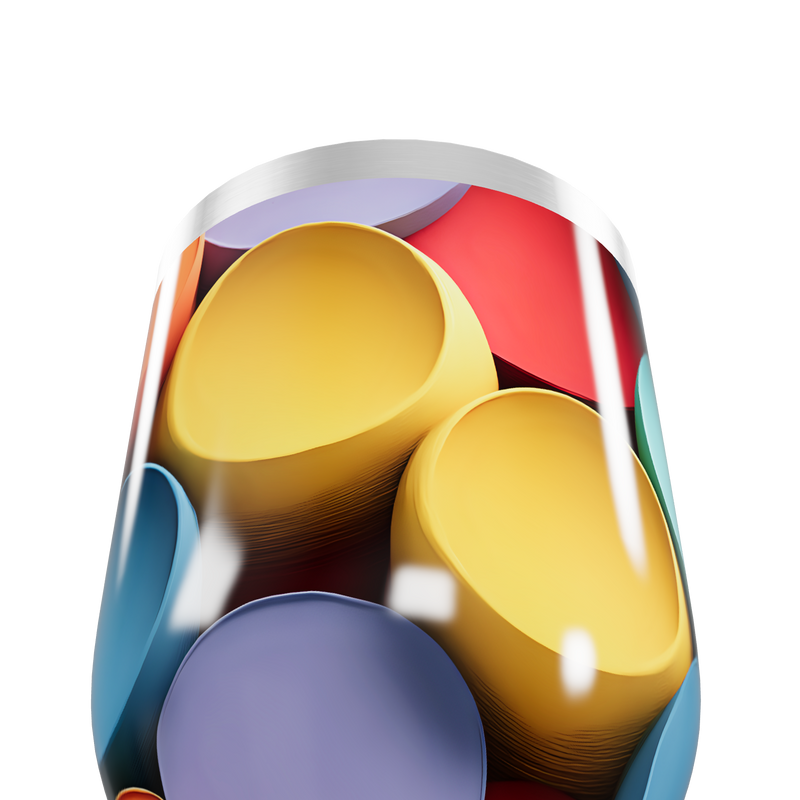 Copo Térmico Slim - Estampado Colorido Inox