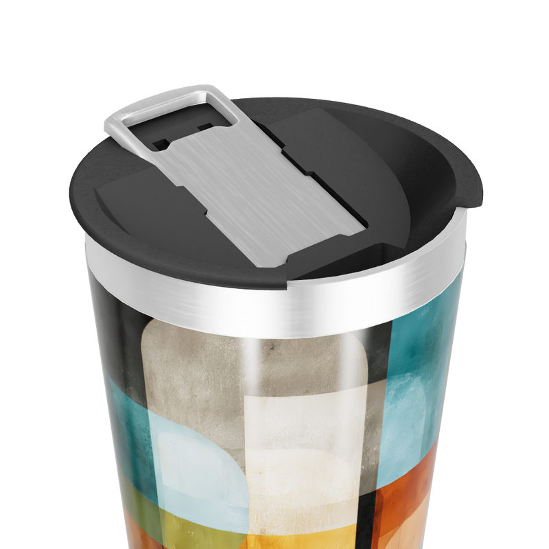 Copo Térmico - Estampado Geométrico Colorido