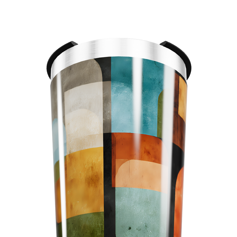 Copo Térmico - Estampado Geométrico Colorido
