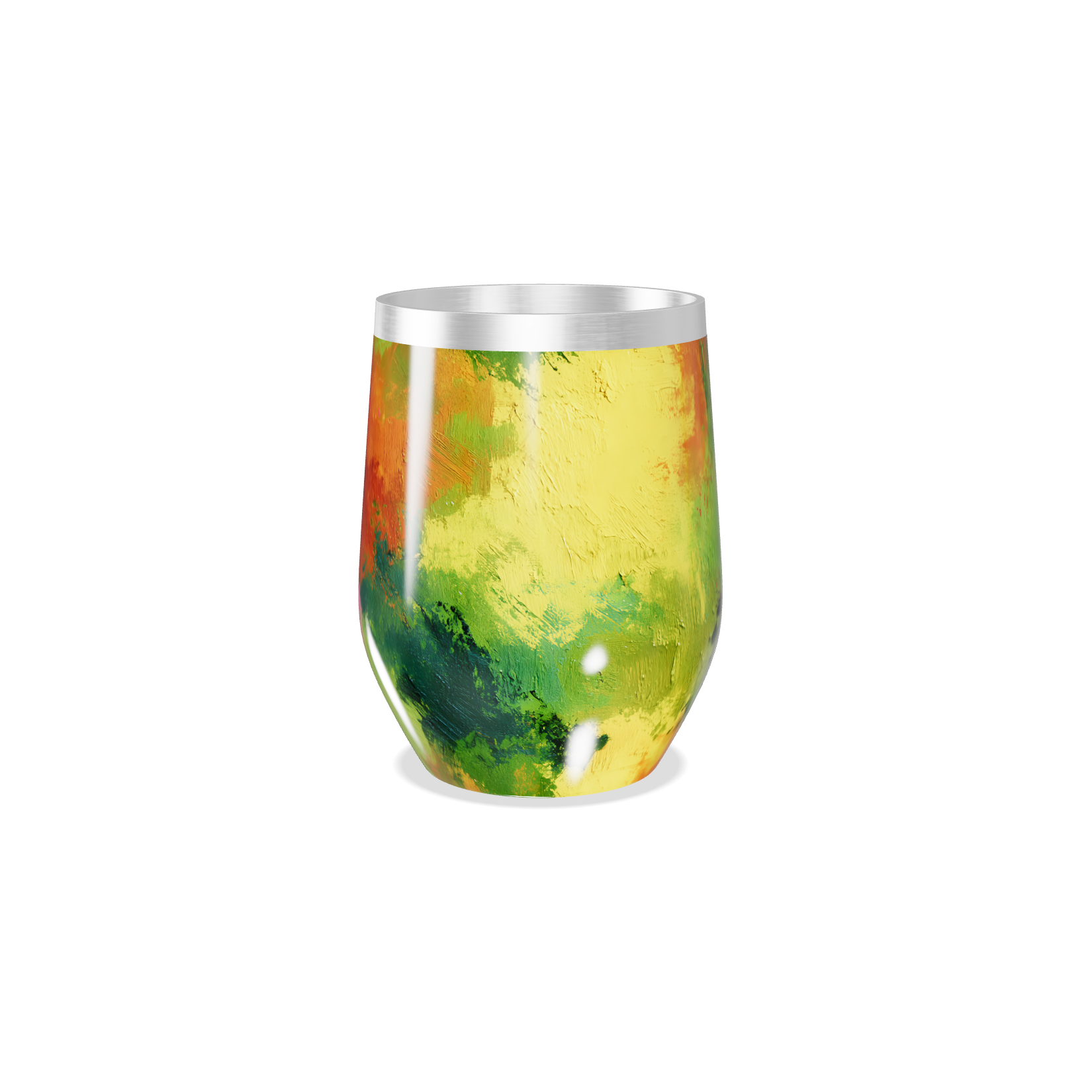 Copo Térmico Slim - Estampa Abstrata Colorida