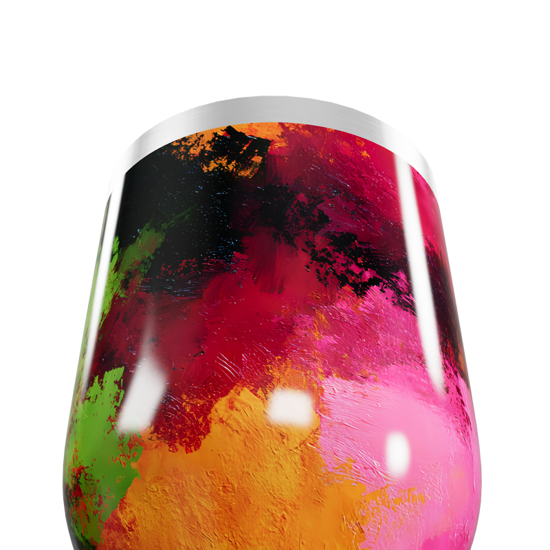 Copo Térmico Slim - Estampa Abstrata Colorida