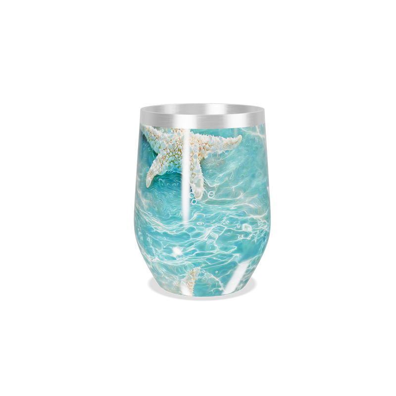 Copo Térmico Slim - Azul Estampa Estrela do Mar