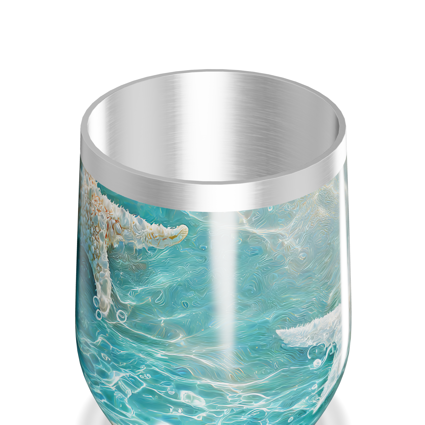 Copo Térmico Slim - Azul Estampa Estrela do Mar