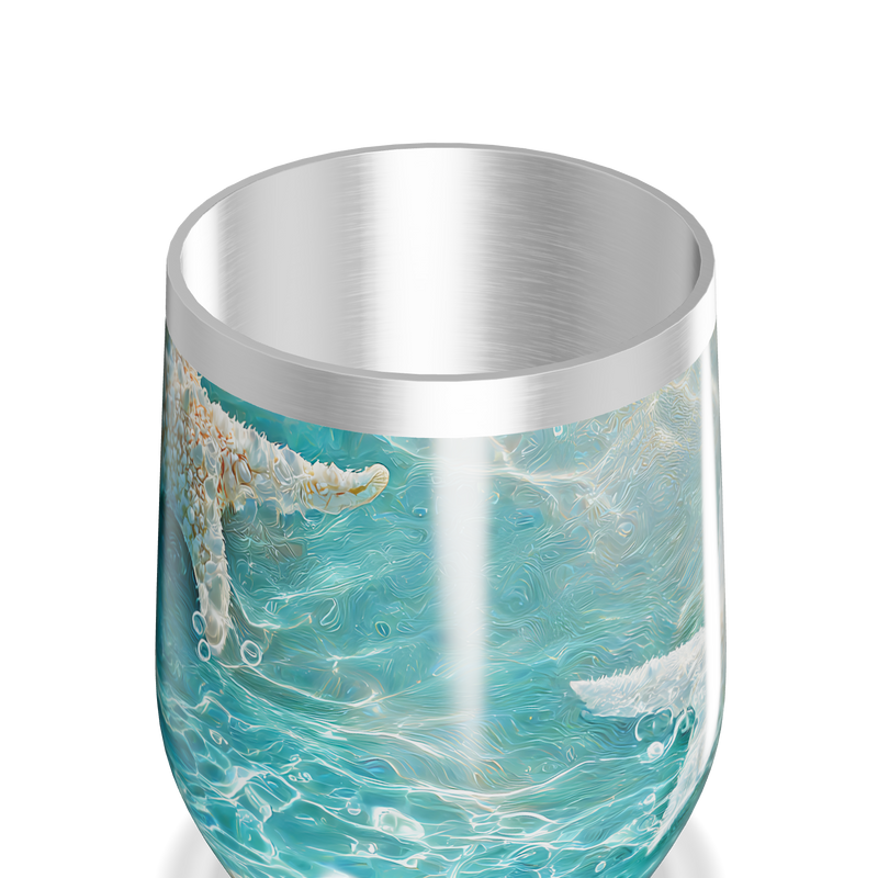 Copo Térmico Slim - Azul Estampa Estrela do Mar