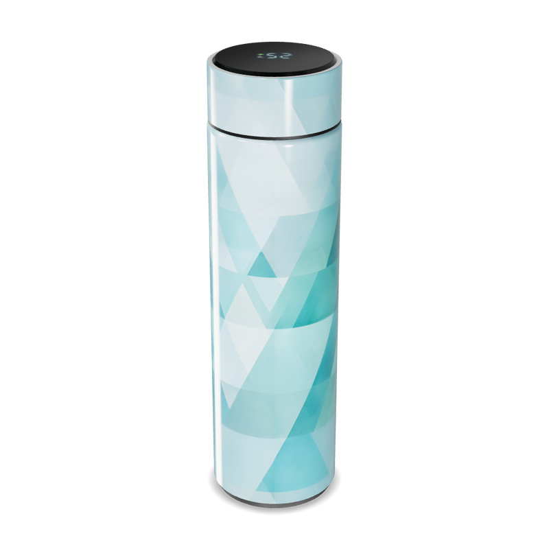 Garrafa Térmica Touch Azul Geométrica 500ml