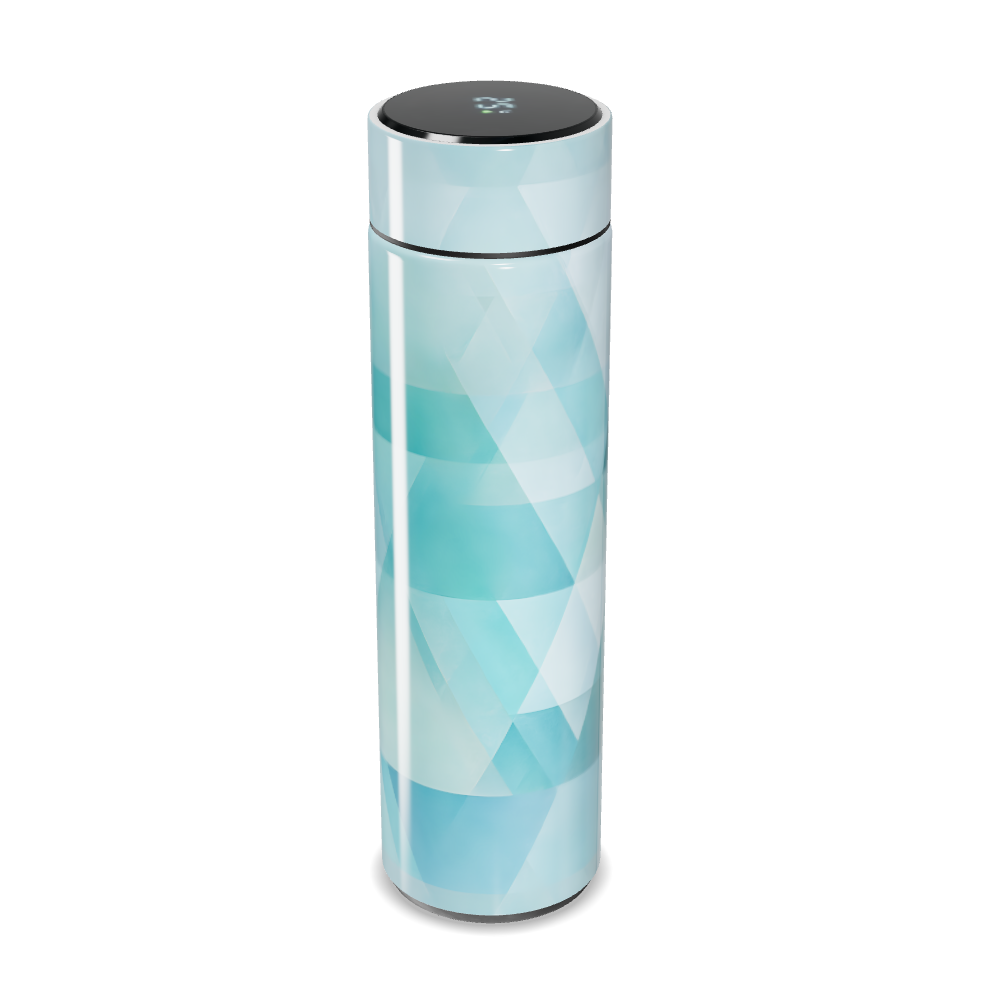 Garrafa Térmica Touch Azul Geométrica 500ml