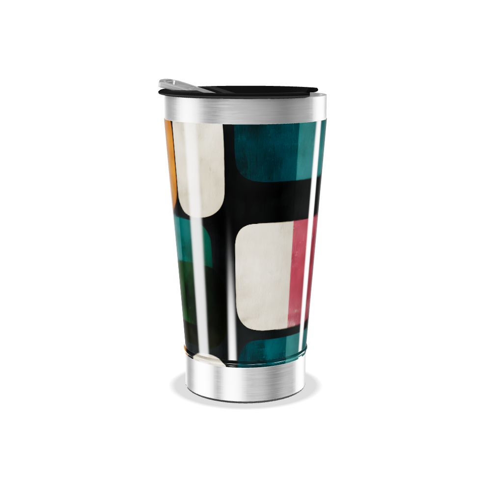 Copo Térmico - Estampa Geométrica Colorida