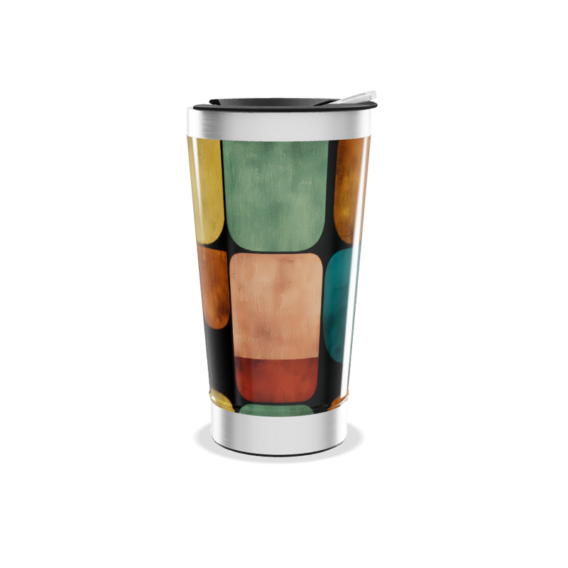 Copo Térmico - Estampa Geométrica Colorida