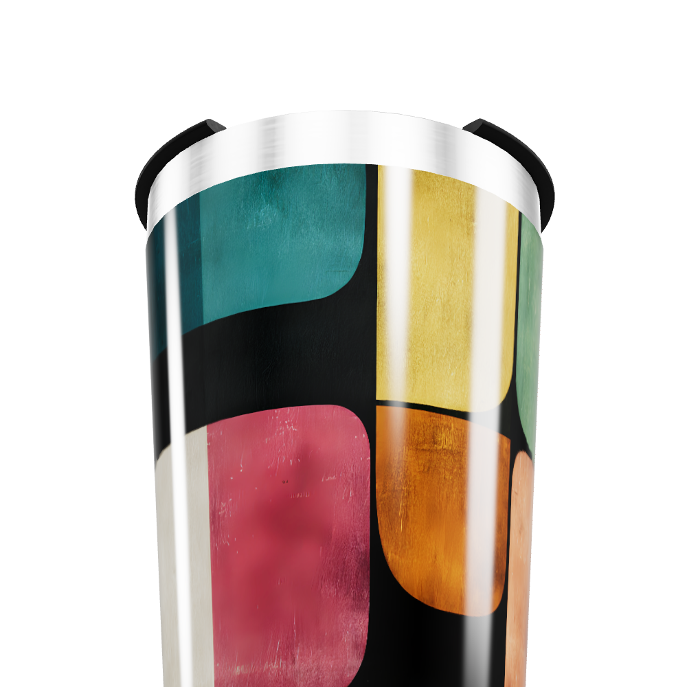 Copo Térmico - Estampa Geométrica Colorida