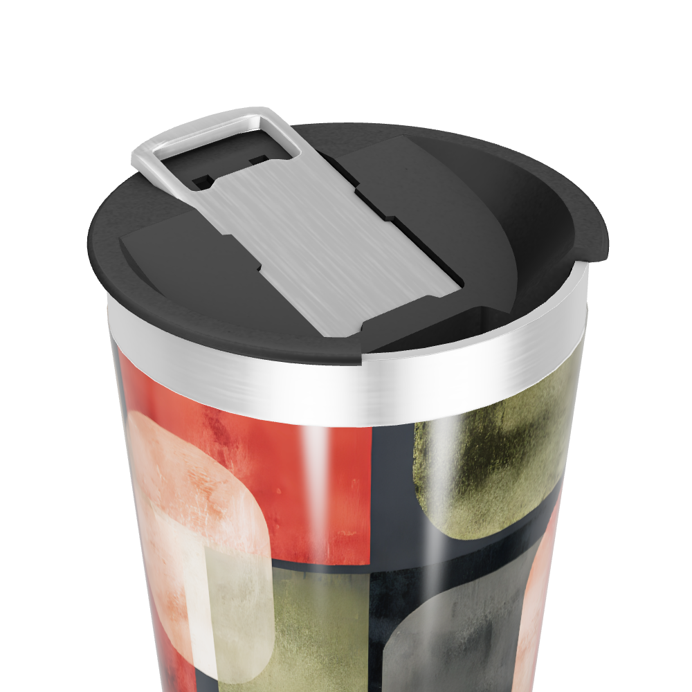 Copo Térmico - Estampa Geométrica Colorida