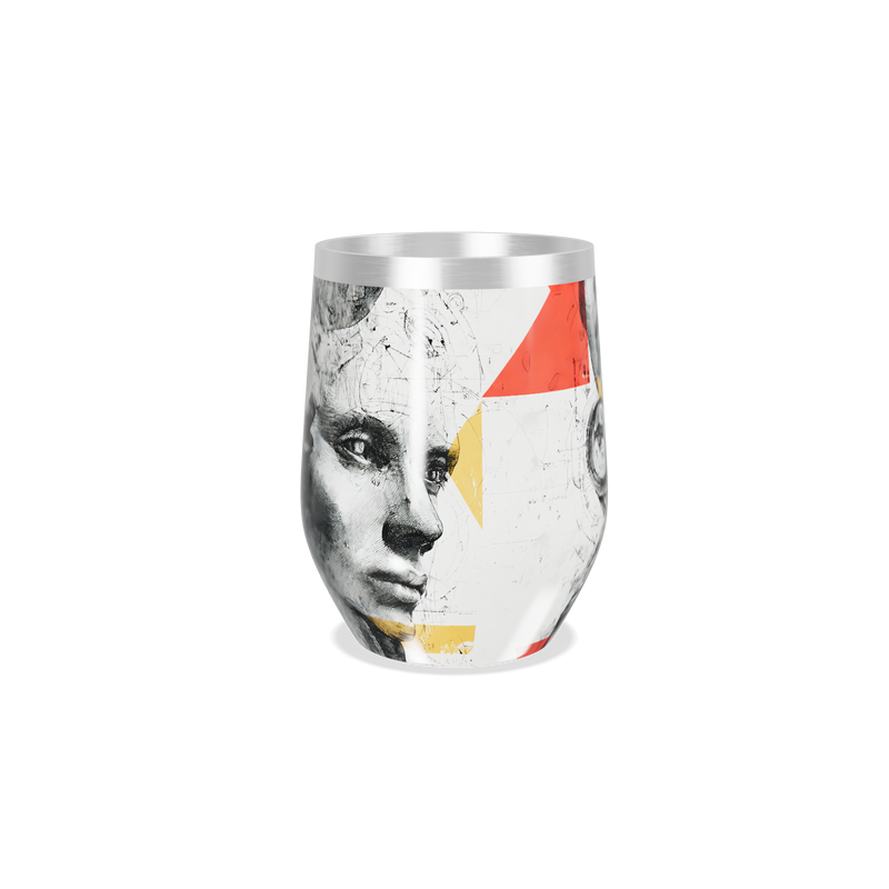 Copo Térmico Slim - Estampa Artística Faces