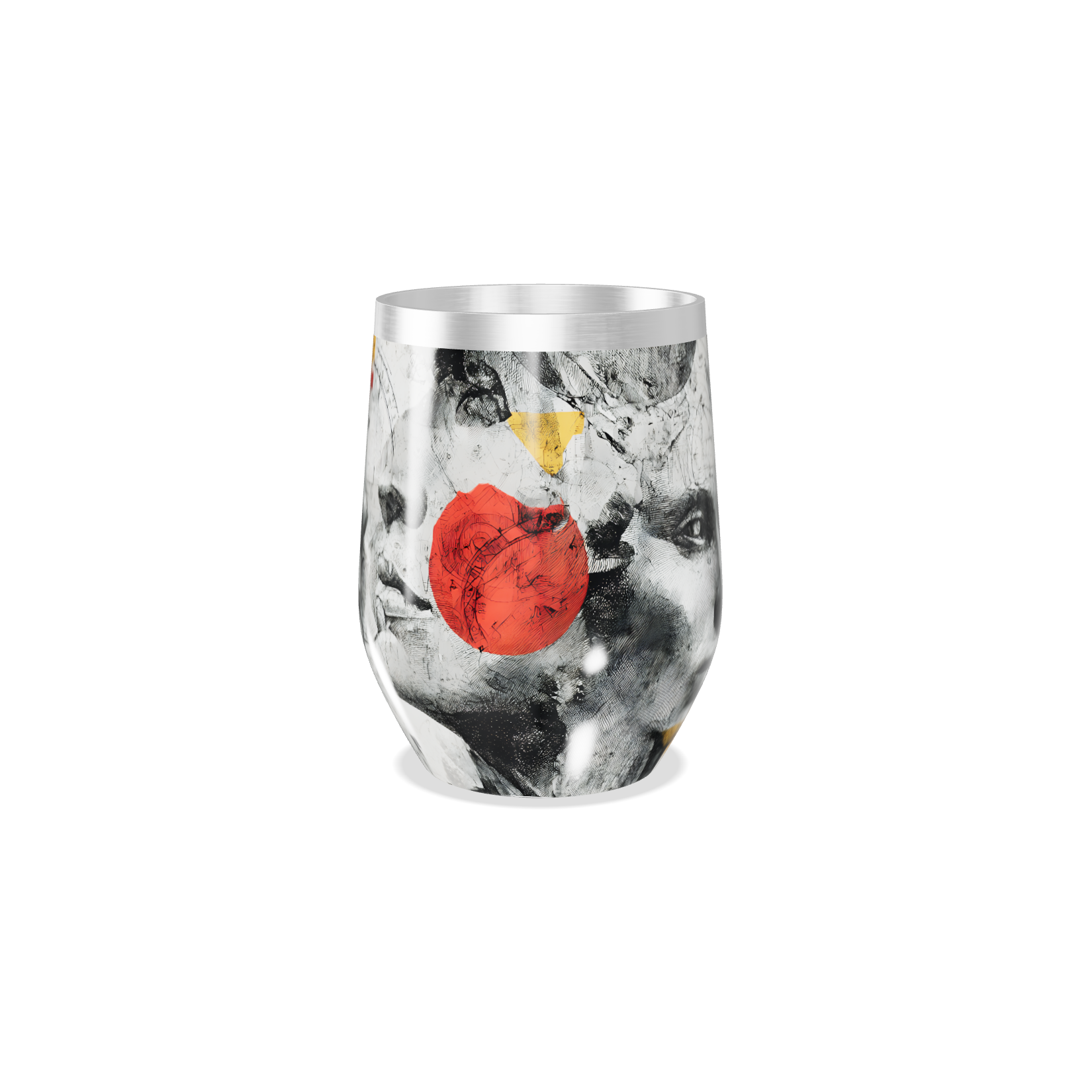 Copo Térmico Slim - Estampa Artística Faces