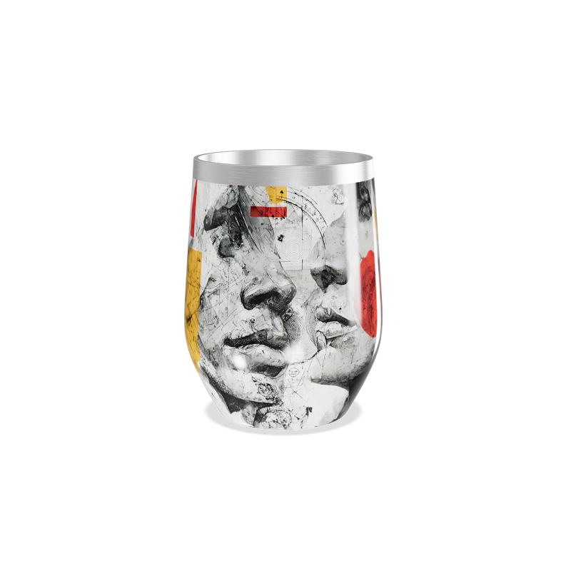 Copo Térmico Slim - Estampa Artística Faces